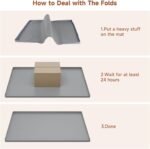 Cat Litter Mat Silicone Rubber, 80x56CM Pet Feeding Mat, Dog Cat Food Mat, Waterproof, Non-Slip, Spill-Proof Floor Protection, Easy to Clean, Multi-Use Mat for Litter Box, Feeding & Kitchen - Image 7