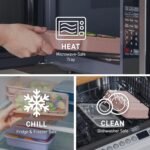 Bentgo Prep - 20-Piece 2-Compartment Reusable Meal Prep Containers with Lids, PFAS & BPA Free Materials, Durable, Microwave, Freezer, & Dishwasher Safe To Go Food Storage (Mint) - Image 6