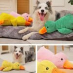 Dog Calming Duck Toy, 2026 New Interactive Plush Duck Toy with Quack Sound and Crazy Crinkle for Dogs Keep Busy, Soft Stuffed Calming Pillow for Puppy Reduce Boredom (Pink, S) - Image 3