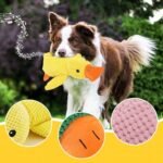 Dog Calming Duck Toy, 2026 New Interactive Plush Duck Toy with Quack Sound and Crazy Crinkle for Dogs Keep Busy, Soft Stuffed Calming Pillow for Puppy Reduce Boredom (Pink, S) - Image 4