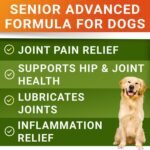 Senior Advanced Glucosamine for Dogs - Small + Large Breeds -Omega-3 Fish Oil - Chondroitin, MSM- Soft Chews for Older Dogs - Bacon Flavor - 120Ct - Image 3