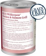 Blue Buffalo Wilderness High Protein Grain Free, Natural Adult Wet Dog Food, Salmon & Chicken Grill 354g Can (Pack of 12) - Image 3
