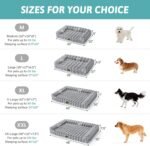 Faux Fur Orthopedic Dog Bed, Dog Bed for Medium Size, Pet Sofa with Removable Leak-Proof Cover, Washable U-Shaped Pet Couch with Anti-Slip Bottom, Grey L 36x27x6.5 inch - Image 4