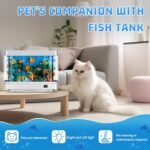 Fake Fish Tank,Artificial Aquarium Decorations,Fake Aquarium Decor,Virtual Ocean Moving Fish lamp for Bedroom Office Décor,Gift for Kids and Cat - Image 6