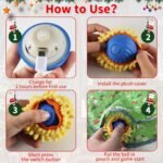 Christmas Interactive Cat Toys for Indoor Cats, Electric Rolling Cat Ball in Pouch, Simulation Hunting Toys for Cats, Hunting Hood with Cat Ball, Rechargeable Hide and Seek Cat Toy - Image 5