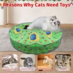 Christmas Interactive Cat Toys for Indoor Cats, Electric Rolling Cat Ball in Pouch, Simulation Hunting Toys for Cats, Hunting Hood with Cat Ball, Rechargeable Hide and Seek Cat Toy - Image 7