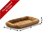 Midwest Homes for Pets Bolster Dog Bed 35cm x 24cm x 7cm Dog Bed or Cat Bed with Comfortable Bolster, Ideal for Toy Dog Breeds, Cinnamon, Model 40218-CN - Image 3