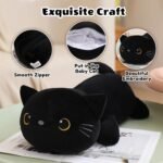 SQEQE Black Cat Mommy Stuffed Animal with 4 Babies Cat in her Tummy, Cute Black Cat Plush Toys for Kids, Gifts Ideal for Christmas, Valentine's, Birthday - Image 7