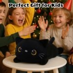 SQEQE Black Cat Mommy Stuffed Animal with 4 Babies Cat in her Tummy, Cute Black Cat Plush Toys for Kids, Gifts Ideal for Christmas, Valentine's, Birthday - Image 10