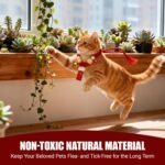 Pet Collars, Camphor Wood Flea Lice Control Collar Adjustment 26-42cm for Cats Dogs, Comfortable AntiFlea Prevention, Repelling Collar (M) - Image 5