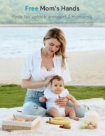 Paruu Hands Free Breast Pump P16, Wearable Breast Pump Electirc Portable with 4 Modes & 12 Levels, Max 309mmHg Strong Suction 19/21/24mm Flange Inserts Wearable Breastfeeding Pump, 2 Pack（Nude - Image 9