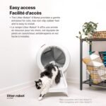 Litter-Robot 4 Ramp by Whisker, White - Cat Ramp for Litter Box, Custom Fit for Litter-Robot 4, Non-Slip Rubber Feet, Suitable for Small & Elderly Cats, Made in USA - Image 3