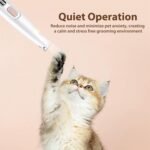 Saffory Electric Dog Trimmer With LED Light - Waterproof, Rechargeable, Low Noise Pet Hair Clipper for Paws - Image 3