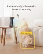 Furbo 360° Cat Camera: Pet Security Cam w/Meowing Alerts, Rotating View, Treat Toss w/Phone App, Smart Home Kitty Monitoring, 2-Way Speaker, No Subscription Needed. Standard See, Talk, & Toss Features - Image 4