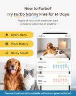 Furbo 360° Cat Camera: Pet Security Cam w/Meowing Alerts, Rotating View, Treat Toss w/Phone App, Smart Home Kitty Monitoring, 2-Way Speaker, No Subscription Needed. Standard See, Talk, & Toss Features - Image 8