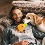 Dog Squeaky chew Toys for Dogs who Like to chew, Rubber Carrot Tumbler Dog Toys for Training and Cleaning, Durable Interactive Tough Dog Toys for Medium and Large Dogs - Image 4