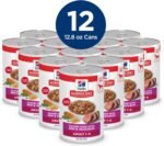 Hill's Science Diet Adult 1-6, Adult 1-6 Premium Nutrition, Wet Dog Food, Beef & Vegetables Stew, 12.8 oz Can, Case of 12 - Image 4
