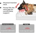 Laifug Orthopedic Memory Foam Extra Large Dog Bed with Pillow and Durable Waterproof Liner with Removable Washable Cover and Smart Design (Large (40" x 25" x 6"), Slate Gray) - Image 8