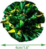 Chiwava 24PCS 2.4" Mylar Balls Shiny Crinkle Cat Toys Ball Kitten Crackle Lightweight Play Assorted Color - Image 6