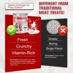 Freeze Dried Yogurt Dog & Cat Treats, 100g (3.52oz) - Strawberry, Crunchy Natural Snacks for Cats & Dogs Over 3 Months Old, Ideal for Training & Daily Rewards - Image 5