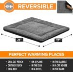 K&H PET Products Self-Warming Cat Bed Pad, Self-Heating Thermal Cat and Dog Bed Mat, Pet Warming Pad for Cats, Cat Warmer Mat for Feral and Indoor Cats, Gray/Black 21 X 17 Inches - Image 3
