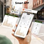 Automatic Cat Litter Box, Self Cleaning Litter Box, Cat Robot for Multiple Cats, with Smart APP Control and Health Monitoring, Safety Protection, with Trash Bags, White&Grey - Image 7