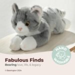 Bearington Lil' Socks Small Plush Stuffed Animal Gray Striped Tabby Cat, Kitten 8 inches - Image 4