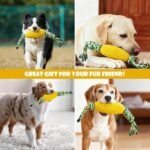 Hianjoo Interactive Dog Chew Toy, Indestructible Tough Durable Dog Teething Toys Corn Chew Stick, Tug of War Dogs Toy for Puppy Small Medium Dogs - Image 6