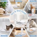 Automatic Cat Feeder, 2 Meal 700ml Cat Food Dispenser with 48h Timer, Automatic Wet Food Cat Feeder with 2 Ice Packs, Pet Food Dispenser for Cats and Small Dogs Wet or Dry Food, 24H Freshness - Image 7