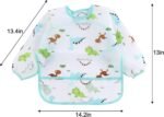 PandaEar 5 Pack Baby Bibs with Long Sleeves| Baby Feeding Bibs Smock for Eating| Full Bib for Infant Toddler 6-24 Months - Image 3