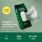 Earth Rated (A Canadian Company) Dog Wipes, Hypoallergenic, Cleaning and Hydrating, for Grooming Paws, Body and Butt, Lavender Scented, 100 Count - Image 9
