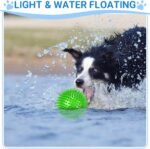 4-Pack Large Squeaky Dog Balls, 4.5" Rubber Spiky Dog Balls for Large Medium Aggressive Chewers Teeth Cleaning, Chew Toy for Training & Boredom Buster - Image 7