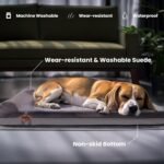 Laifug Orthopedic Memory Foam Extra Large Dog Bed with Pillow and Durable Water Proof Liner & Removable Washable Cover & Smart Design (Large (40"x25"x6"), Grey) - Image 5