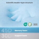 Laifug Orthopedic Memory Foam Extra Large Dog Bed with Pillow and Durable Water Proof Liner & Removable Washable Cover & Smart Design (Large (40"x25"x6"), Grey) - Image 6