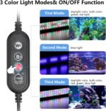 DEWEL Full Spectrum LED Aquarium Light with Timer, Fish Tank Light for Freshwater Planted Tank, Adjustable Brightness, Auto On and Off, IP67, 12-18 Inch, 6 Watts - Image 6