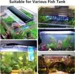 DEWEL Full Spectrum LED Aquarium Light with Timer, Fish Tank Light for Freshwater Planted Tank, Adjustable Brightness, Auto On and Off, IP67, 12-18 Inch, 6 Watts - Image 8