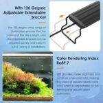 DEWEL Full Spectrum LED Aquarium Light with Timer, Fish Tank Light for Freshwater Planted Tank, Adjustable Brightness, Auto On and Off, IP67, 12-18 Inch, 6 Watts - Image 9