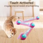 Migipaws Interactive Cat Ball Toy Set, Fun Tracker, Glowing Chase Ball with MystiChaser Pouch, Fluffy Tail, A Small Mice(Rose) - Image 6