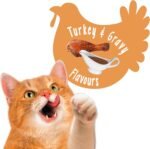 Friskies Party Mix Cat Treats | Gravy-Licious Turkey & Gravy Crunch + Kahuna Crunch (454g Canisters) - Image 4