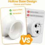 PETTOM Slow Feeder Cat Bowl, Ceramic Raised Cat Slow Feeder Bowl Elevated Anti Vomiting for Dry and Wet Food (1 Pack) - Image 5