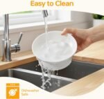 PETTOM Slow Feeder Cat Bowl, Ceramic Raised Cat Slow Feeder Bowl Elevated Anti Vomiting for Dry and Wet Food (1 Pack) - Image 9