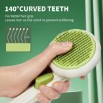 Cat Brush Dog Brush with Release Button for Shedding, Self Cleaning Cat Comb Hair Brush for Indoor Cats, Dog Deshedding Brush Grooming Kit, Pet Supplies Hair Remover Tool - Image 5