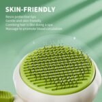 Cat Brush Dog Brush with Release Button for Shedding, Self Cleaning Cat Comb Hair Brush for Indoor Cats, Dog Deshedding Brush Grooming Kit, Pet Supplies Hair Remover Tool - Image 6