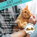 Cat Calming Treats, Calm Chews for Cats to Relieve Anxiety, Stress & Prevent Bites, Perfect for Travel, Boarding & Veterinary Visits, Soothing Calming Care for Indoor Cats 7.41 OZ - Image 3