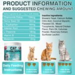 Cat Calming Treats, Calm Chews for Cats to Relieve Anxiety, Stress & Prevent Bites, Perfect for Travel, Boarding & Veterinary Visits, Soothing Calming Care for Indoor Cats 7.41 OZ - Image 7