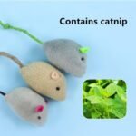 8 Pcs Cat Mouse Toys，Catnip Toys for Indoor Cats ，Plush Cat Chew Toys Teething Interactive Catnip Filled Kitten Toy Soft Pet Toy - Image 5