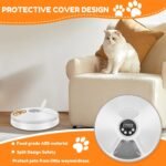 6 Meal Cordless Automatic Pet Feeder with Adjustable Timer, Dry & Wet Food Automatic Cat Feeder Dog Foods Dispenser, Battery Powered for Wet Fry Food Snacks - Image 4