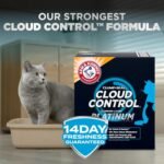 ARM & HAMMER Platinum Cat Litter Cloud Control, Extra Strength with 14 Days of Odour Control, Multi-Cat Clumping Cat Litter with Hypoallergenic Light Scent, Value Size 16.78kg (Pack of 1) - Image 3