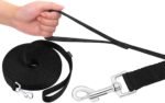 AMAGOOD Dog/Puppy Obedience Recall Training Agility Lead-15 ft 20 ft 30 ft 50 ft Long Leash-for Dog Training,Tie Out,Play,Safety,Camping (20 feet, Black) - Image 3