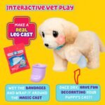 Little Live Pets Ouchies - Cooper The Retriever Puppy|Transform from Injured to Healed Like a Vet. Make a Real Cast. Walking Puppy with Carrier (35cm/13.8in Tall). Repeat Play. 50+ Sounds & Reactions - Image 5